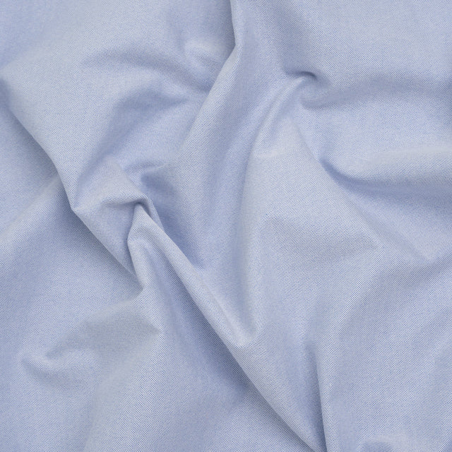 Cotton Oxford Shirting - Nautical Blue and White - Deadstock