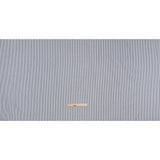 Cotton Twill Shirting - Gray and White Candy Stripes - Deadstock
