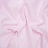 Cotton Twill Shirting - Light Pink, Pale Blue and White Shadow Pinstripes - Deadstock