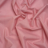 Cotton Poplin Shirting - Red and White Narrow Candy Stripes - Deadstock