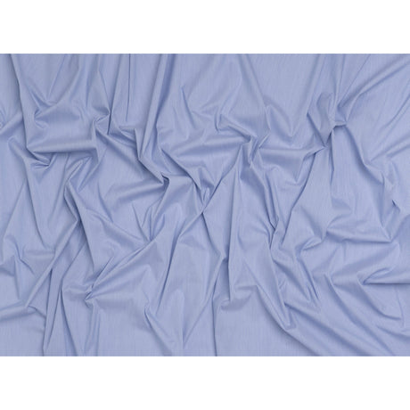 Cotton Shirting - Marine Blue and White Stripes - Deadstock