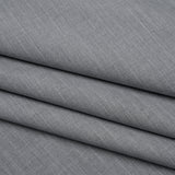 Cotton Shirting - Heathered Gray with Faint White Pinstripes - Deadstock