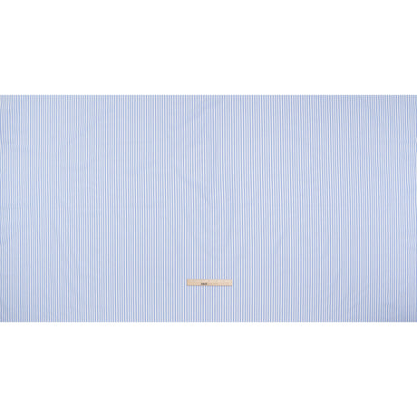 Cotton Shirting - Airy Blue and White Stripes - Designer Deadstock