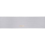 Stretch Cotton French Terry - Heathered Gray and White Stripes - Deadstock