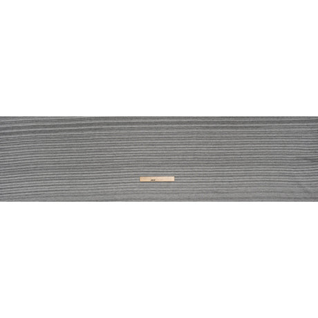 Cotton Blend French Terry - Heathered Light Gray and Charcoal Gradient Stripes - Deadstock