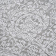 Polyester Burnout Jersey - White Floral Medallions and Stripes - Deadstock