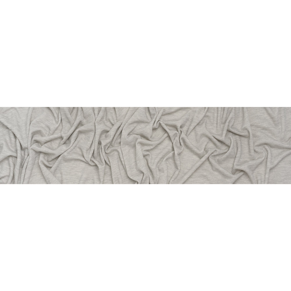 Rayon and Polyester French Terry - Heathered Gray - Deadstock
