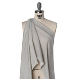 Rayon and Polyester French Terry - Heathered Gray - Deadstock