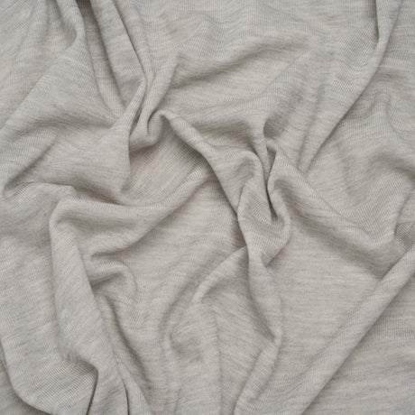 Rayon and Polyester French Terry - Heathered Gray - Deadstock