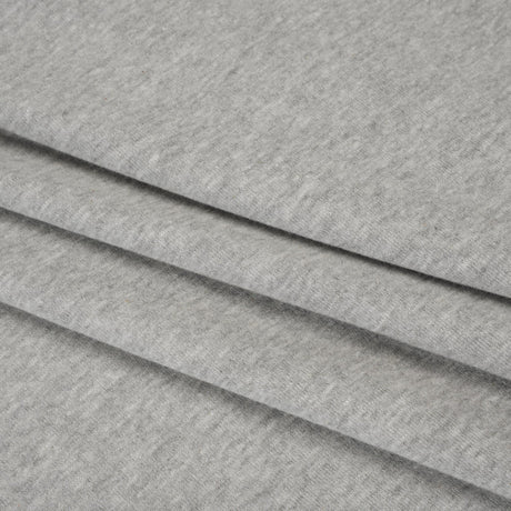 Rayon and Polyester 1x1 Rib Knit - Heathered Gray - Deadstock