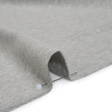 Rayon and Polyester 1x1 Rib Knit - Heathered Gray - Deadstock