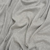 Rayon and Polyester 1x1 Rib Knit - Heathered Gray - Deadstock