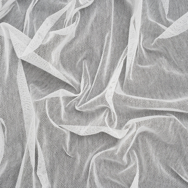Cotton Mesh - White - Deadstock
