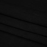 Polyester Peachskin - Black - Deadstock