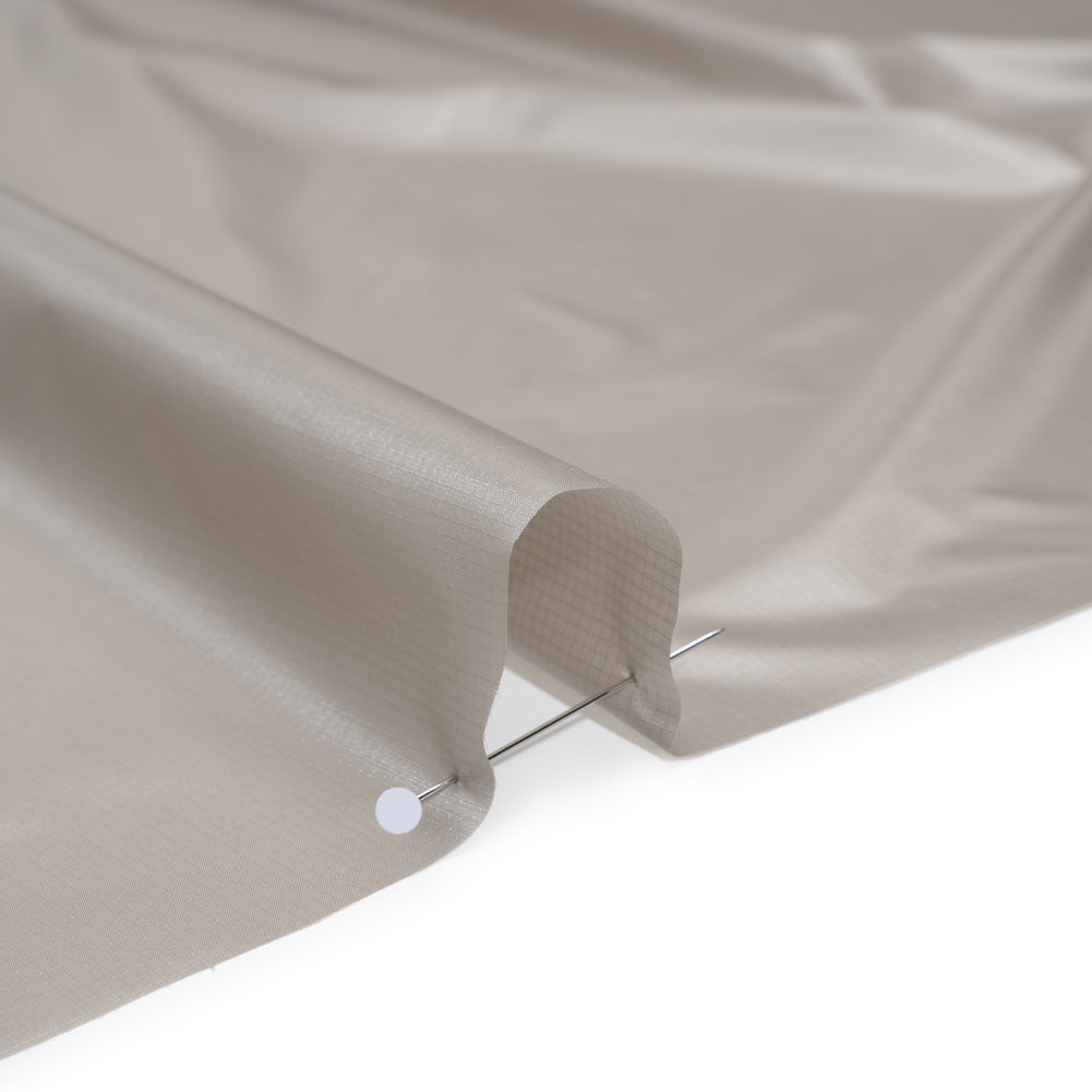 Lightweight Nylon Ripstop - Limestone - Deadstock