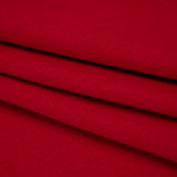 Recycled Brushed Wool Blend Twill Coating - Ruby Red - Made in Italy - Maeve Collection
