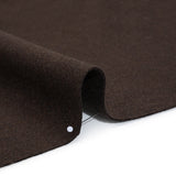Recycled Brushed Wool Blend Twill Coating - Dark Brown - Made in Italy - Maeve Collection