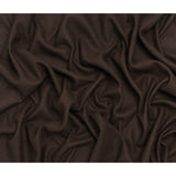 Recycled Brushed Wool Blend Twill Coating - Dark Brown - Made in Italy - Maeve Collection