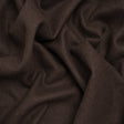 Recycled Brushed Wool Blend Twill Coating - Dark Brown - Made in Italy - Maeve Collection