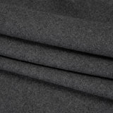 Recycled Brushed Wool Blend Twill Coating - Lead Gray - Made in Italy - Maeve Collection