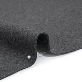 Recycled Brushed Wool Blend Twill Coating - Lead Gray - Made in Italy - Maeve Collection
