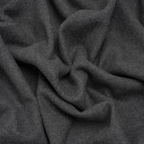 Recycled Brushed Wool Blend Twill Coating - Lead Gray - Made in Italy - Maeve Collection