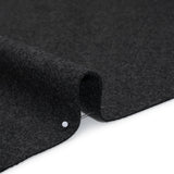 Recycled Brushed Wool Blend Twill Coating - Smoke Gray - Made in Italy - Maeve Collection