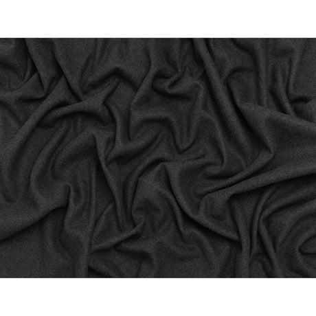 Recycled Brushed Wool Blend Twill Coating - Smoke Gray - Made in Italy - Maeve Collection
