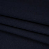 Recycled Brushed Wool Blend Twill Coating - Midnight Blue - Made in Italy - Maeve Collection