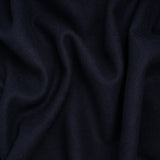 Recycled Brushed Wool Blend Twill Coating - Midnight Blue - Made in Italy - Maeve Collection