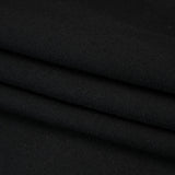 Recycled Brushed Wool Blend Twill Coating - Black - Made in Italy - Maeve Collection