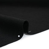 Recycled Brushed Wool Blend Twill Coating - Black - Made in Italy - Maeve Collection