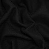 Recycled Brushed Wool Blend Twill Coating - Black - Made in Italy - Maeve Collection