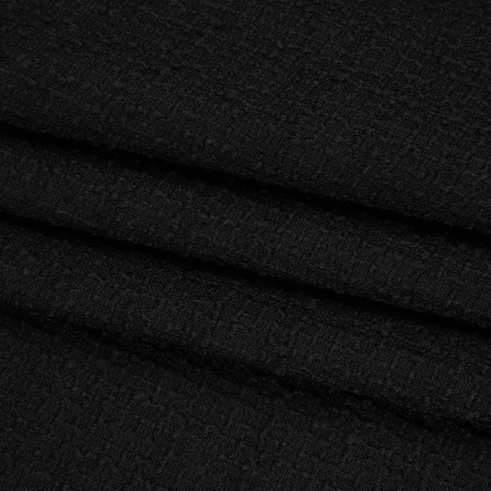 Wool Blend Boucle Made in Italy - Black