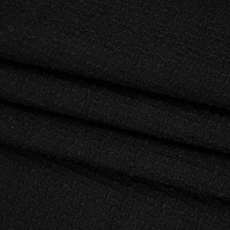 Wool Blend Boucle Made in Italy - Black