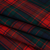 Virgin Wool Twill Made in Italy - Red, Green and Blue Plaid