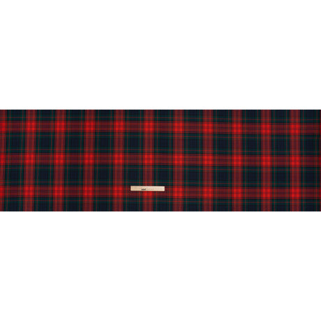 Virgin Wool Twill Made in Italy - Red, Green and Blue Plaid