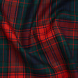 Virgin Wool Twill Made in Italy - Red, Green and Blue Plaid