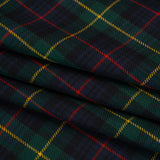 Virgin Wool Twill Made in Italy - Blue, Green, Red and Yellow Plaid