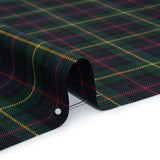 Virgin Wool Twill Made in Italy - Blue, Green, Red and Yellow Plaid