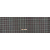 Virgin Wool Twill Made in Italy - Gray, Black and Red Classic Plaid