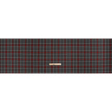 Virgin Wool Twill Made in Italy - Heathered Gray and Red Plaid
