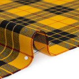 Virgin Wool Twill Made in Italy - Yellow, Black and Red Plaid