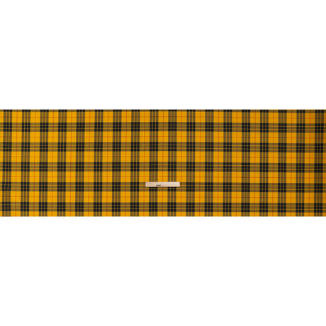Virgin Wool Twill Made in Italy - Yellow, Black and Red Plaid