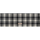 Virgin Wool Twill Made in Italy - Black and White Big Plaid