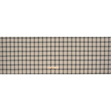 Virgin Wool Twill Made in Italy - Off White, Black and Wine Red Plaid