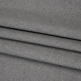 Brushed Virgin Wool Twill Made in Italy - Heathered Light Gray