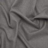 Brushed Virgin Wool Twill Made in Italy - Heathered Light Gray