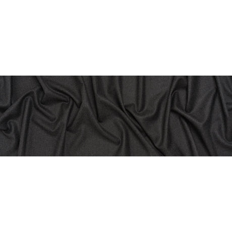 Brushed Virgin Wool Twill Made in Italy - Heathered Dark Gray