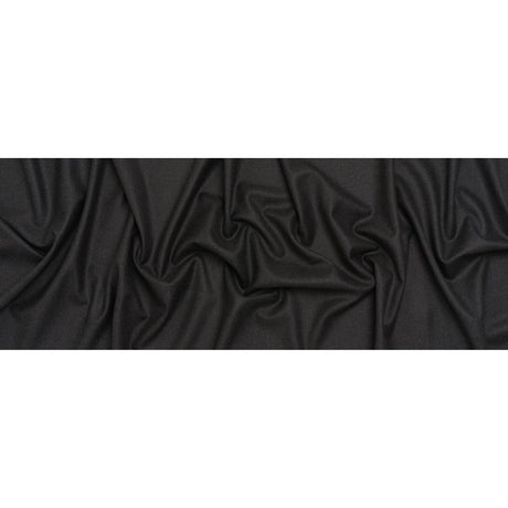 Brushed Virgin Wool Twill Made in Italy - Heathered Anthracite Gray